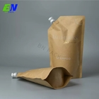 Túi đựng vòi phun giấy Kraft thân thiện với môi trường để uống cà phê Nước trái cây Sữa thạch lỏng