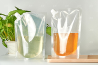 Có thể uống được với môi trường thân thiện với môi trường 250ml Túi đựng thực phẩm đứng lên trong suốt với túi nhựa đựng nước trái cây có vòi