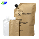 Handwash Shampoo Refill Spout Pouch Chất liệu giấy Kraft tự nhiên