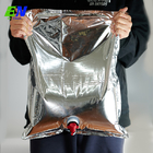 Túi có kích thước tùy chỉnh trong hộp Túi có vòi bằng kim loại để đóng gói chất lỏng với vòi bướm
